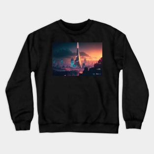 The Shard London Cyberpunk Crewneck Sweatshirt